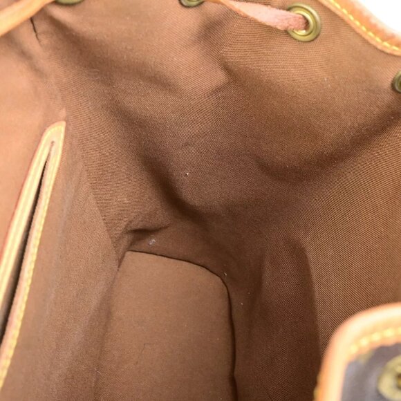 LOUIS VUITTON Montsouris MM Backpack Bag Monogram Leather Brown M51136 99FB425 - Picture 9 of 16